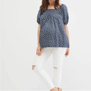 Jessica Simpson NWT white maternity jeans size M